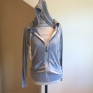 Grey full zip hoody
